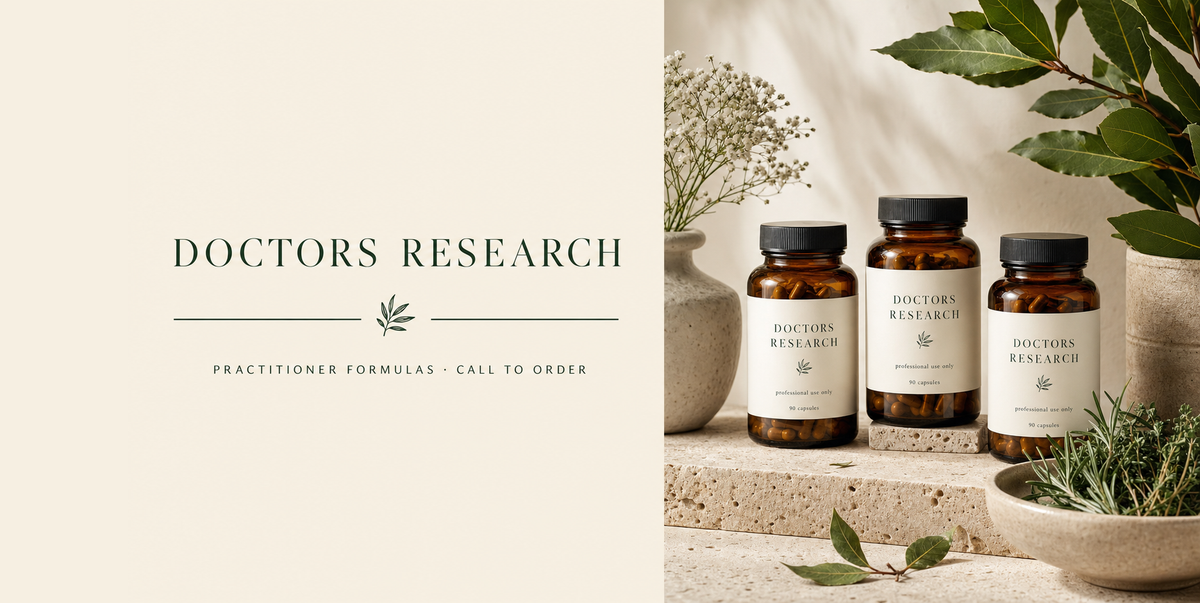 Doctors Research practitioner formulas brand banner - call to order