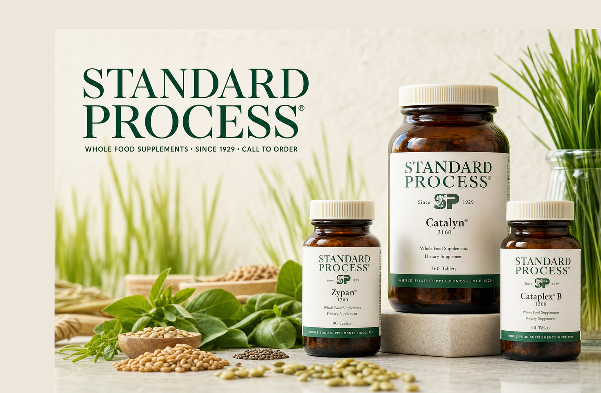 Standard Process whole food supplements brand banner - call to order