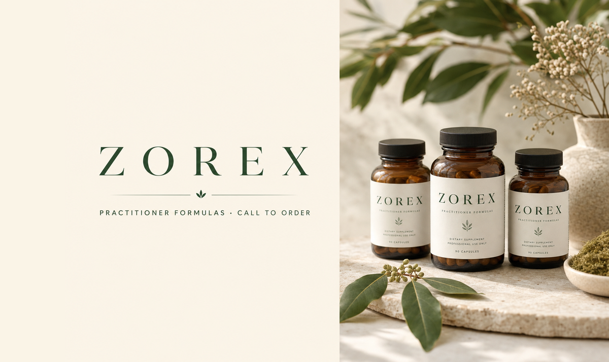 Zorex practitioner formulas brand banner - call to order