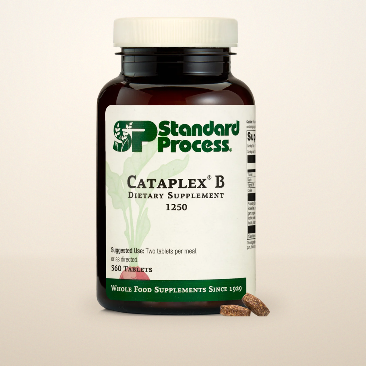 Cataplex B 360 Tablets, Standard Process, product photo